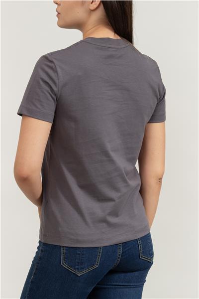 Calvin Klein Kadın Bisiklet Yaka T-Shirt