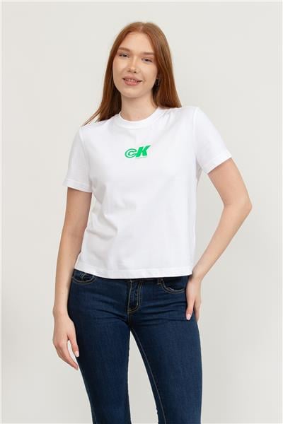 Calvin Klein Kadın Bisiklet Yaka T-Shirt