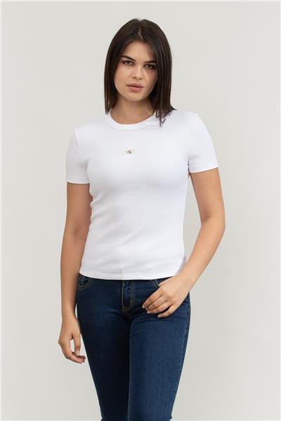 Calvin Klein Kadın Bisiklet Yaka T-Shirt