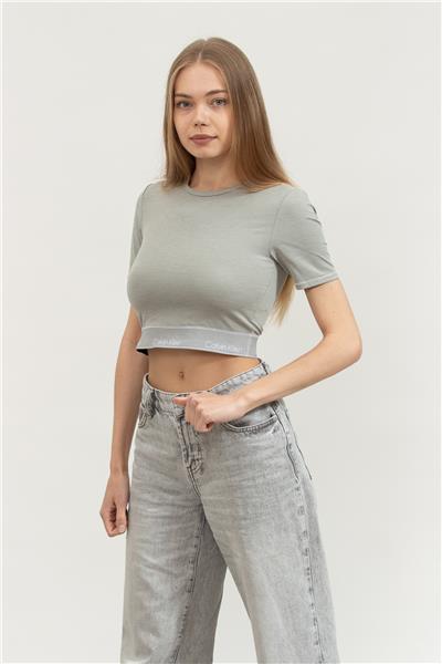 Calvin Klein Kadın Bisiklet Yaka T-Shirt