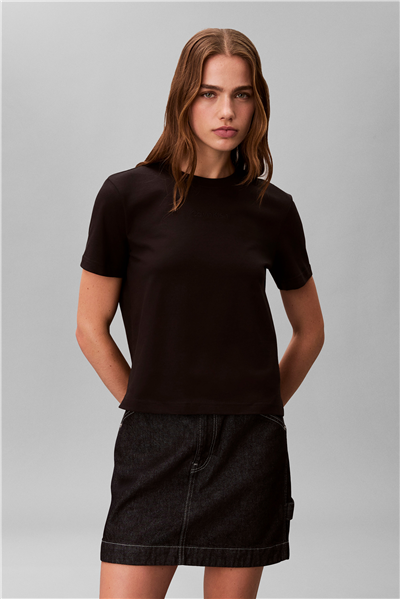 Calvin Klein Kadın Bisiklet Yaka T-Shirt