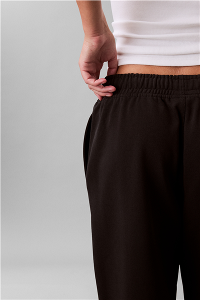 Calvin Klein Monologo French Terry Jogger Kadın Eşofman Altı Siyah