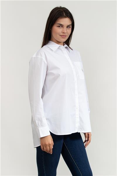 Calvin Klein Poplin Relaxed Shirt Kadın Gömlek