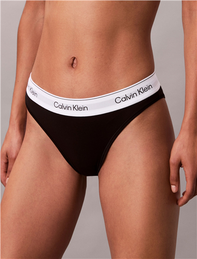 Calvin Klein Kadın High Leg Tanga Külot Siyah