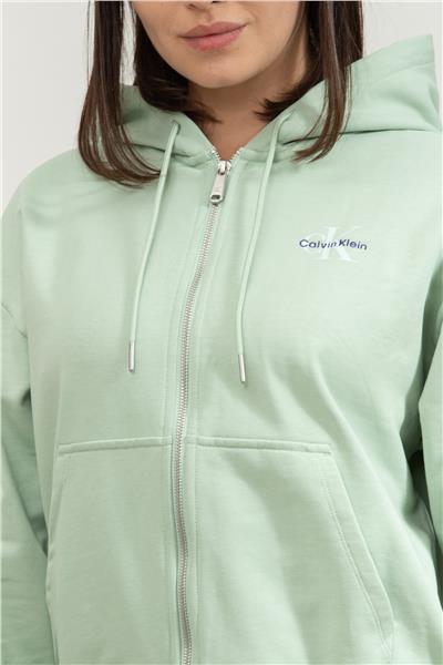 Calvin Klein Monologo French Terry Fz Bf Kadın Kapüşonlu Sweatshirt