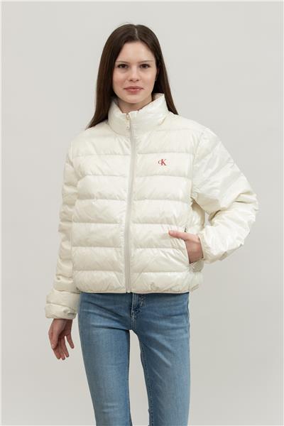 Calvin Klein Kadın Mont Beyaz