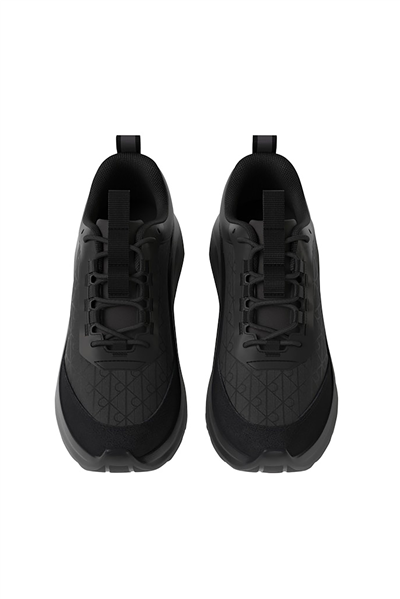 Calvin Klein Light Eva Runn Laceup Aop Kadın Sneaker Siyah