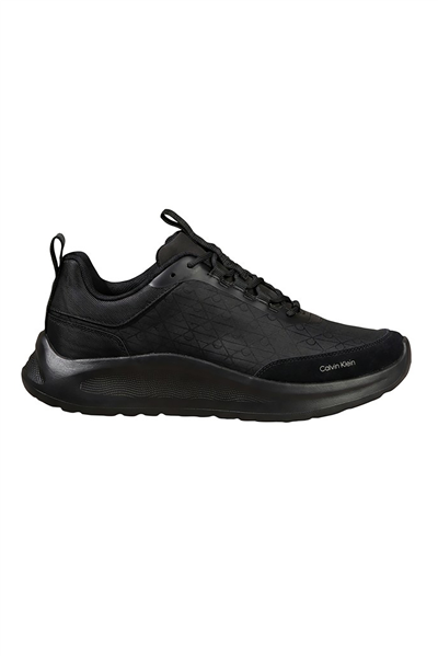 Calvin Klein Light Eva Runn Laceup Aop Erkek Sneaker Siyah