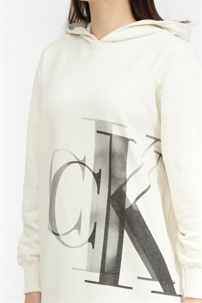 Calvin Klein Lightbox Ck Hoodie Dress Kadın Elbise