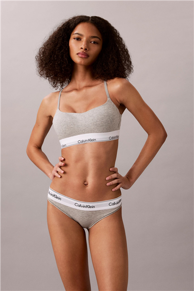 Calvin Klein Lightly Lined Bralette Kadın Sütyen Gri