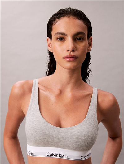 Calvin Klein Lightly Lined Bralette Kadın Sütyen Gri