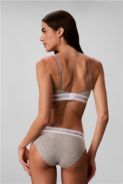Calvin Klein Lightly Lined Bralette Kadın Sütyen Gri