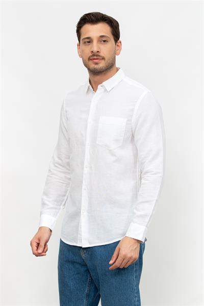 Calvin Klein Linen Cotton Regular Erkek Gömlek