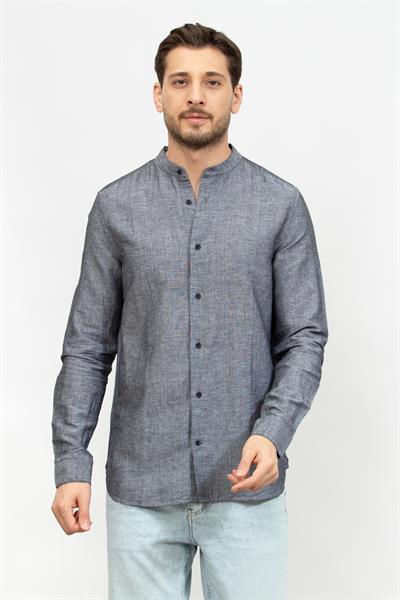 Calvin Klein Linen Cotton Stand Up Erkek Gömlek