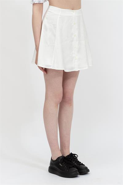 Calvin Klein Logo Aop Flirty Skirt Kadın Etek