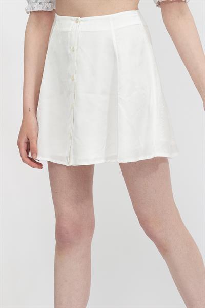 Calvin Klein Logo Aop Flirty Skirt Kadın Etek