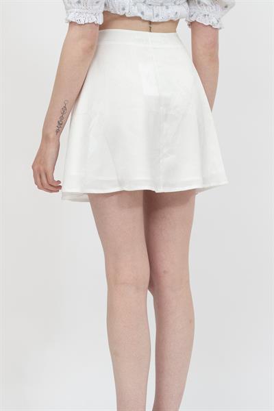 Calvin Klein Logo Aop Flirty Skirt Kadın Etek