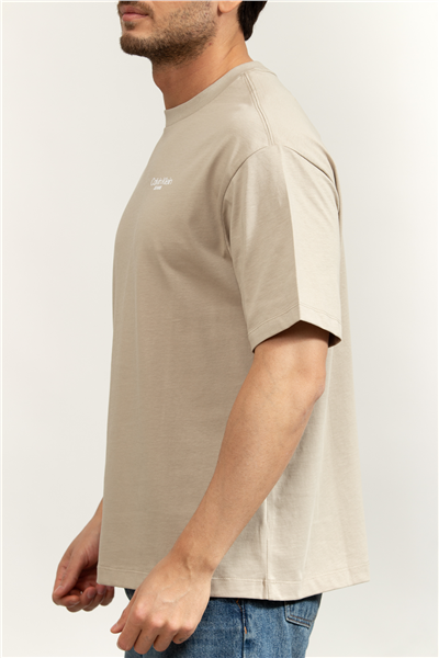 Calvin Klein Logo Back Print T-Shirt Erkek Bisiklet Yaka T-Shirt