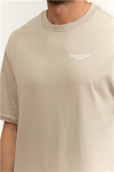 Calvin Klein Logo Back Print T-Shirt Erkek Bisiklet Yaka T-Shirt