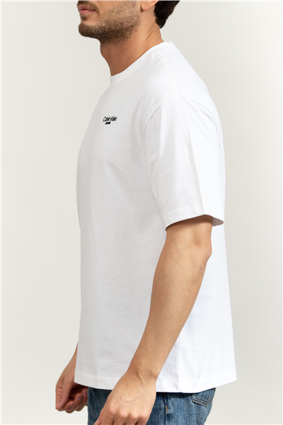 Calvin Klein Logo Back Print T-Shirt Erkek Bisiklet Yaka T-Shirt