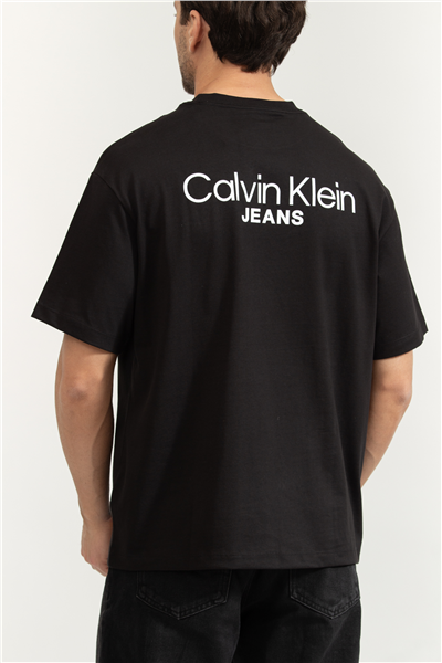 Calvin Klein Logo Back Print T-Shirt Erkek Bisiklet Yaka T-Shirt