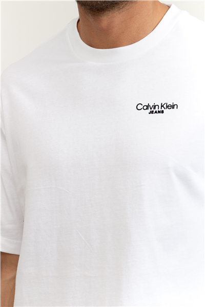Calvin Klein Logo Back Print T-Shirt Erkek Bisiklet Yaka T-Shirt