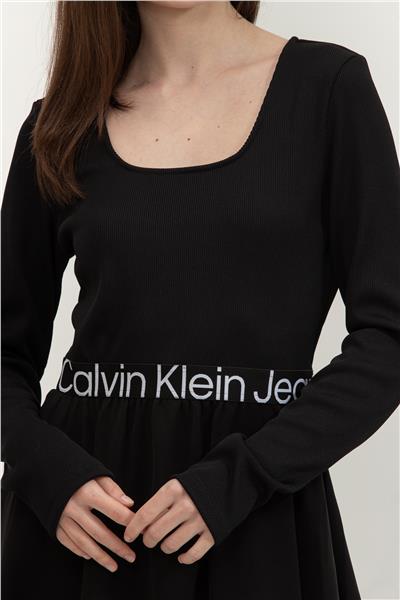 Calvin Klein Logo Elastic Kadın Elbise