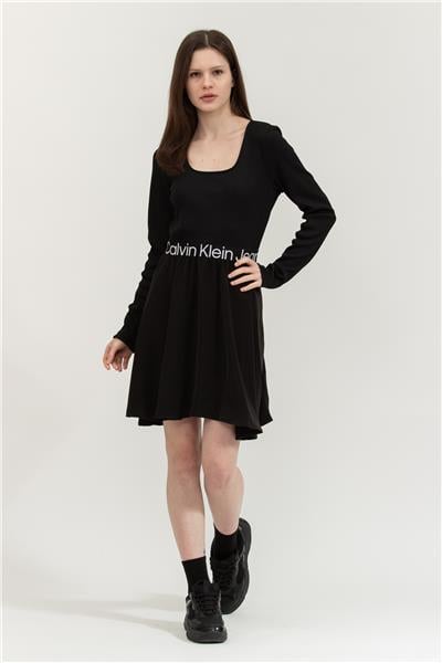 Calvin Klein Logo Elastic Kadın Elbise