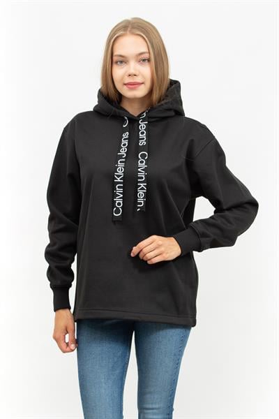 Calvin Klein Logo Kadın Kapüşonlu Sweatshirt