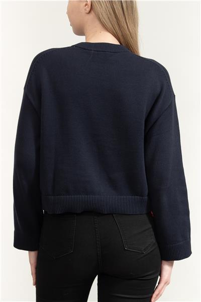 Calvin Klein Long Sleeve Smooth Cotton Ck Kadın Triko