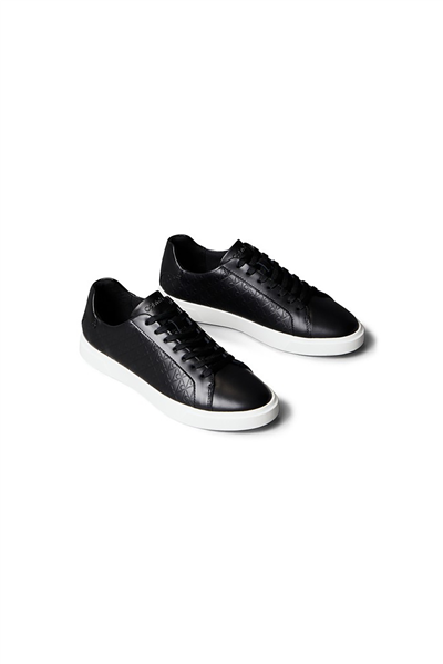 Calvin Klein Low Pro Cups Laceup Lth Aop Kadın Sneaker Siyah