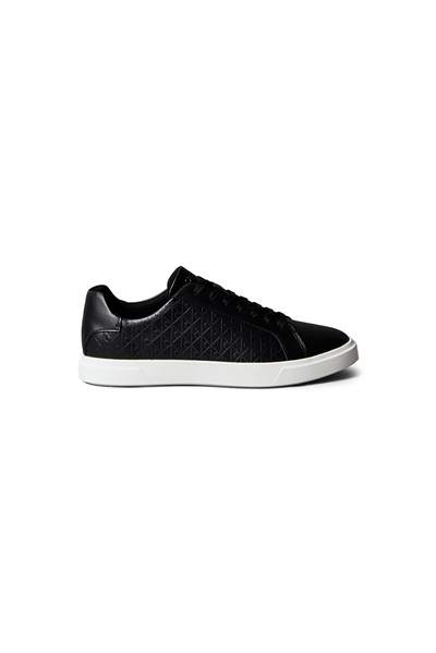 Calvin Klein Low Pro Cups Laceup Lth Aop Kadın Sneaker Siyah
