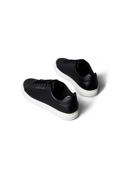 Calvin Klein Low Pro Cups Laceup Lth Aop Kadın Sneaker Siyah
