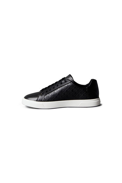 Calvin Klein Low Pro Cups Laceup Lth Aop Kadın Sneaker Siyah