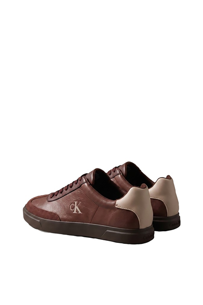 Calvin Klein Low Pro Cups Wingt Text Lth Sue Kadın Sneaker Kahverengi