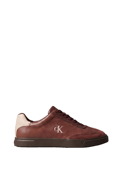Calvin Klein Low Pro Cups Wingt Text Lth Sue Kadın Sneaker Kahverengi