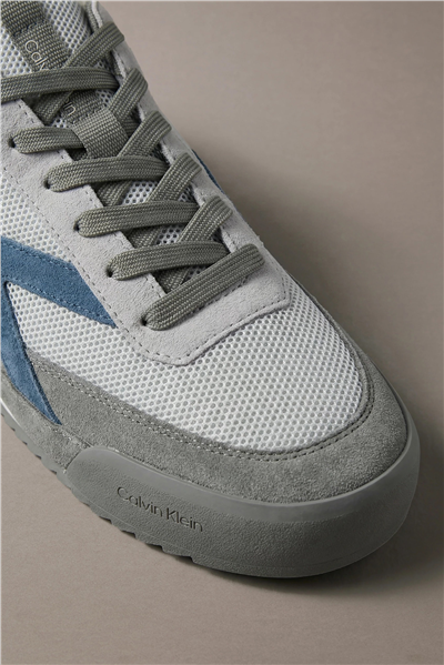 Calvin Klein Low Pro Runner Mix Mat Erkek Sneaker Gri