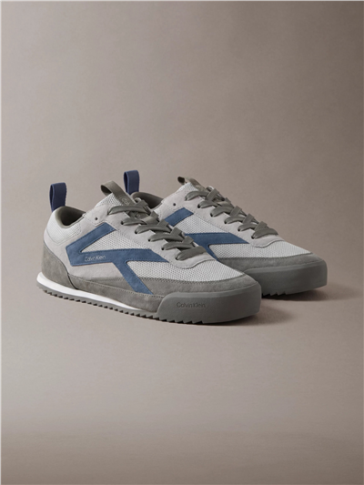 Calvin Klein Low Pro Runner Mix Mat Erkek Sneaker Gri
