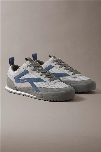 Calvin Klein Low Pro Runner Mix Mat Erkek Sneaker Gri