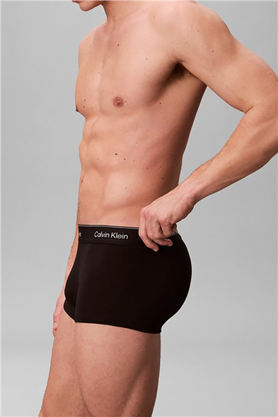 Calvin Klein Low Rise Trunk 3Pk Erkek 3lü Boxer Siyah
