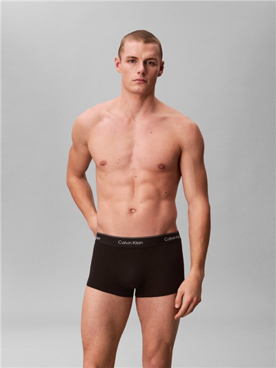 Calvin Klein Low Rise Trunk 3Pk Erkek 3lü Boxer Siyah