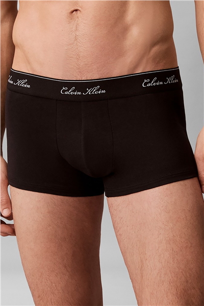 Calvin Klein Low Rise Trunk 3Pk Erkek 3lü Boxer Siyah