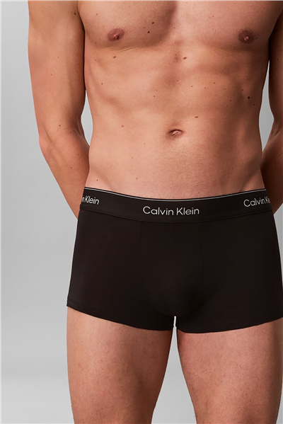 Calvin Klein Low Rise Trunk 3Pk Erkek 3lü Boxer Siyah