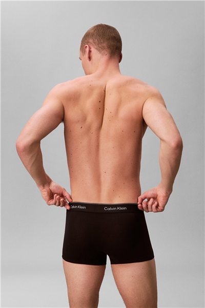 Calvin Klein Low Rise Trunk 3Pk Erkek 3lü Boxer Siyah
