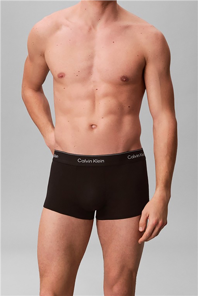 Calvin Klein Low Rise Trunk 3Pk Erkek 3lü Boxer Siyah