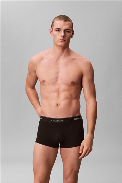 Calvin Klein Low Rise Trunk 3Pk Erkek 3lü Boxer Siyah