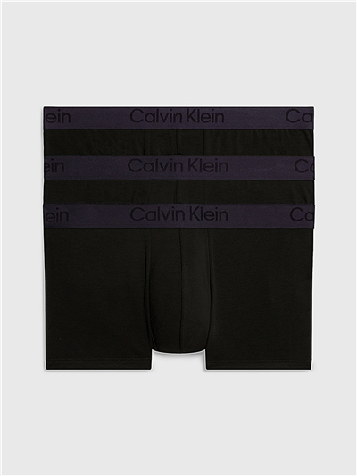Calvin Klein Low Rise Trunk Erkek 3lü Boxer Siyah