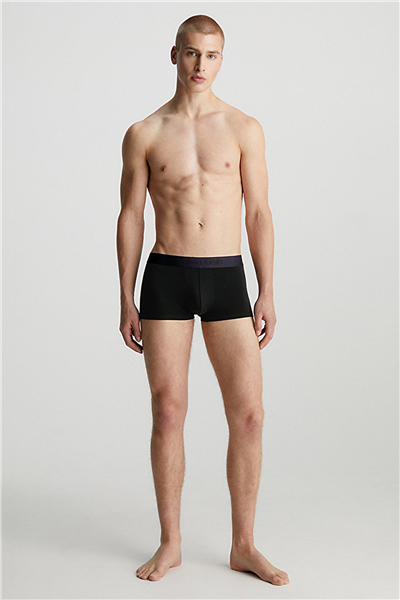Calvin Klein Low Rise Trunk Erkek 3lü Boxer Siyah