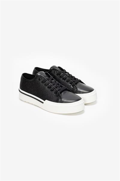Calvin Klein Low Top Lace Up Jaq Mono Erkek Sneaker Siyah