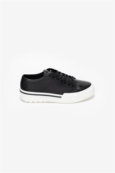 Calvin Klein Low Top Lace Up Jaq Mono Erkek Sneaker Siyah